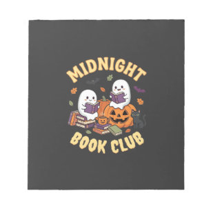 Bloc-note Club de lecture de fantômes de livre d'Halloween C
