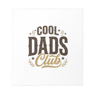 Bloc-note Club des papas cools conception de chemise vintage