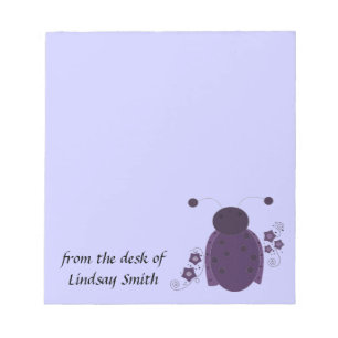Bloc-note Coccinelle Violette Fantaisiste