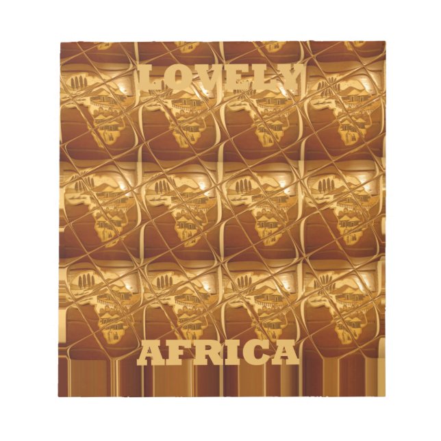 Bloc-note Coeur d'or de l'Afrique (Devant)