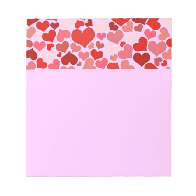 Bloc-note Coeurs (Devant)