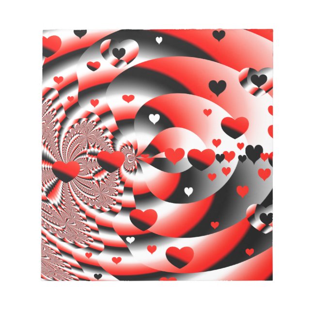 Bloc-note Coeurs flottants (Devant)