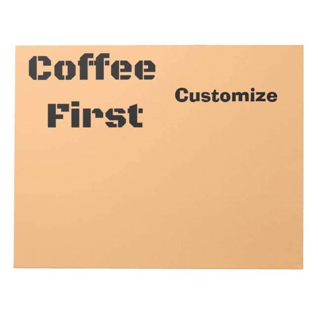 Bloc-note Coffee First Thunder_Cove (Devant)