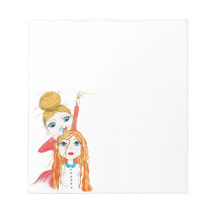 Bloc-note Coiffeuse coupe de cheveux