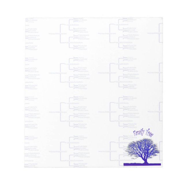 Bloc-note Collection d'arbres familiaux (Devant)