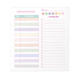 Bloc-note Coller une couleur mignonne Calendrier quotidien B