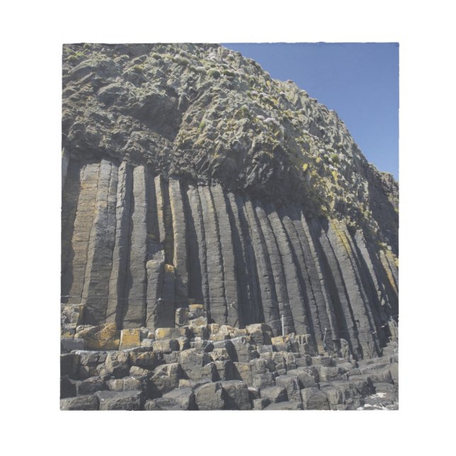 Bloc-note Colonnes de basalte par Fingal's Cave, Staffa, au  (Devant)