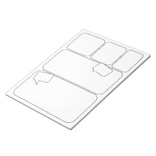 Bloc-note Comics d'artistes - Modèles de panneaux vierges