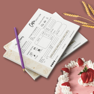 Bloc-note Commande Formulaire Logo Boulangerie Petite Entrep