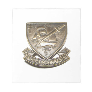 Bloc-note Commando Kieffer - Insigne 1er BFMC
