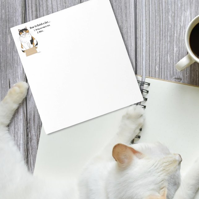 Bloc-note Comment attraper un chat (Créateur téléchargé)