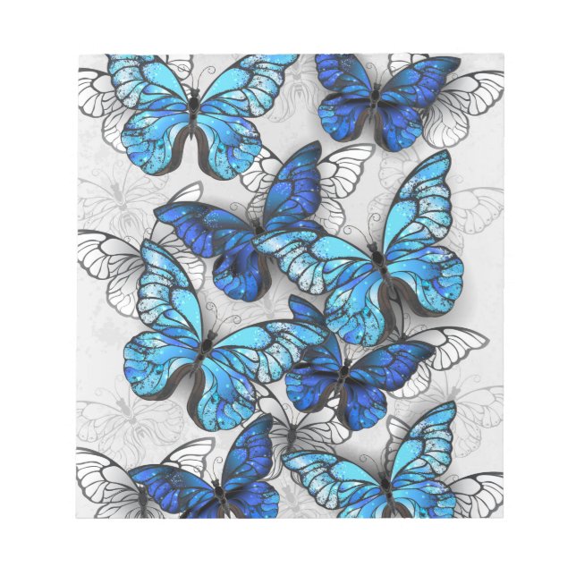 Bloc-note Composition des White and Blue Butterflies (Devant)