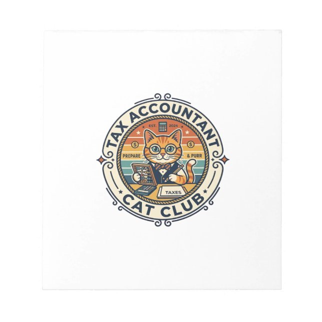 Bloc-note Comptable Fiscale Chat Mignon Kitty Design - Compt (Devant)