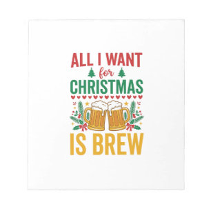 Bloc-note Conception de boisson de vacances Christmas Brew