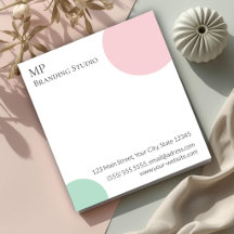 Conception de branding minimaliste pastel