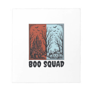 Bloc-note Conception de chemise de citrouille Halloween vint