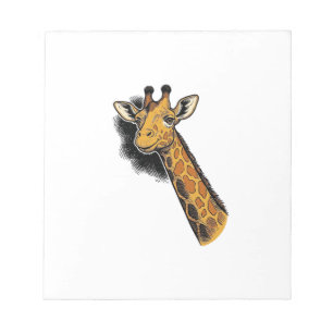 Bloc-note Conception de chemise de girafe mignonne gravée vi