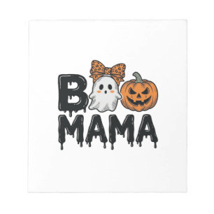Bloc-note Conception de chemise de maman fantôme Halloween c