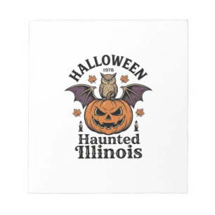 Bloc-note Conception de chemise de Père Halloween Vintage Ow