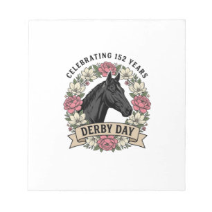 Bloc-note Conception de chemise florale de cheval de jour de