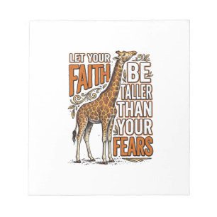 Bloc-note Conception de chemise inspirante vintage girafe Fa