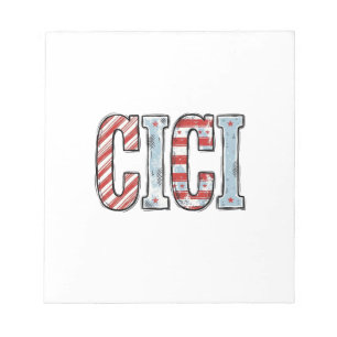 Bloc-note Conception de chemise vectorielle de nom CICI patr