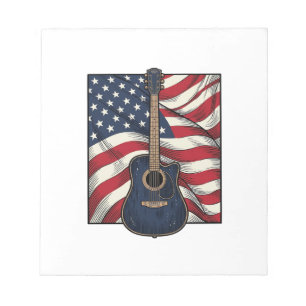 Bloc-note Conception de chemise vectorielle drapeau patrioti
