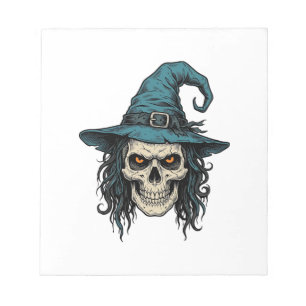 Bloc-note Conception de chemise vectorielle Halloween crâne 