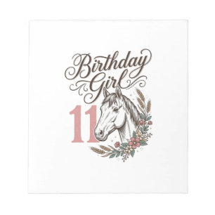 Bloc-note Conception de chemise vintage florale cheval Fille