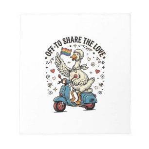 Bloc-note Conception de chemise vintage Funny Goose Scooter