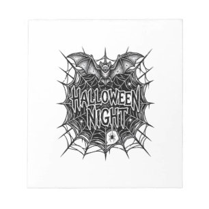 Bloc-note Conception de chemise vintage Halloween Night Bat 