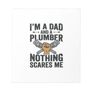 Bloc-note Conception de chemise vintage Papa Plombier Rien n