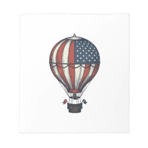 Bloc-note Conception de chemise vintage patriotique en montg