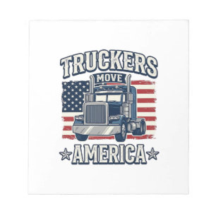 Bloc-note Conception de chemise vintage pour camionneurs Ame