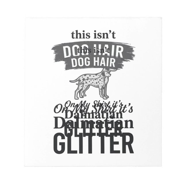 Bloc-note Conception de citation de cheveux de chien drôle d (Devant)
