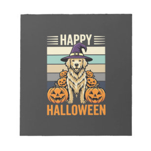 Bloc-note Conception de citrouille vintage Halloween Golden 