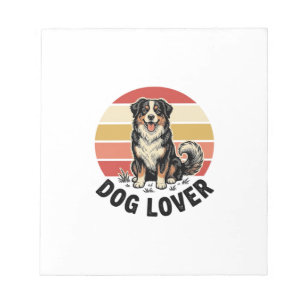 Bloc-note Conception de coucher de soleil de chien mignon de
