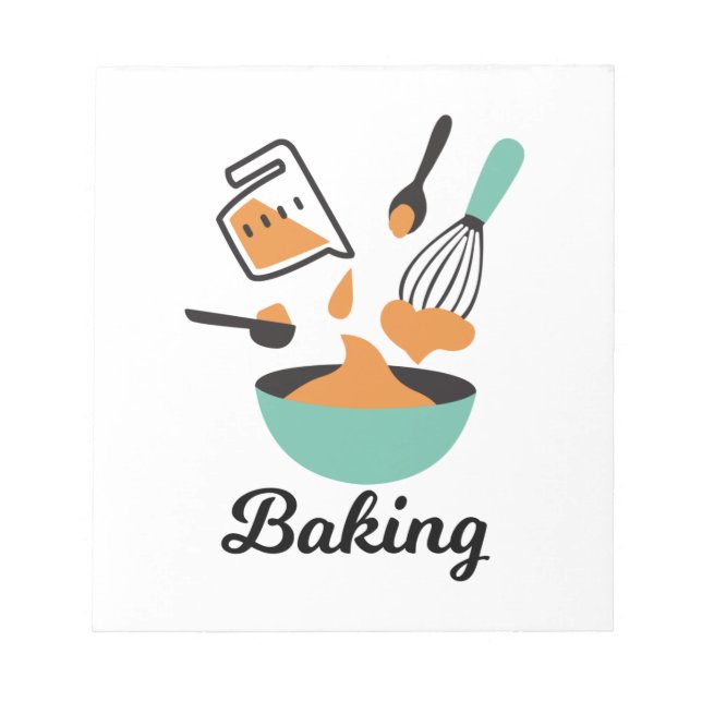 Bloc-note Conception De Cuisson Pour Bakers (Devant)
