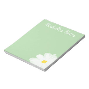 Bloc-note Conception de fleur de marguerite mignonne personn