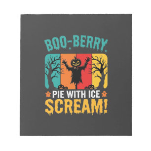 Bloc-note Conception de glace de Halloween pour tarte Boo-Be