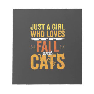 Bloc-note Conception de la fête des chats d'automne Hallowee
