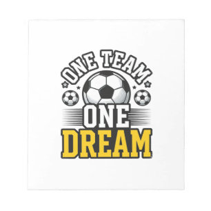 Bloc-note Conception de maillot de football Vintage One Team