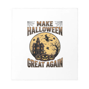 Bloc-note Conception de maison hantée Halloween Vintage Grea