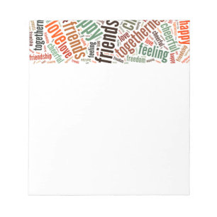 Bloc-note Conception de mots positifs