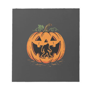 Bloc-note Conception de silhouette de citrouille Halloween B