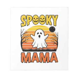 Bloc-note Conception de T-shirt Halloween Fantôme Vintage Sp