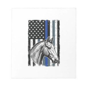 Bloc-note Conception de vecteur de drapeau de cheval de lign