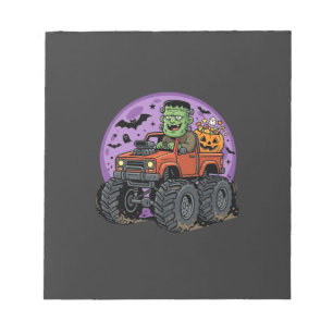 Bloc-note Conception graphique de camion monstre Frankenstei