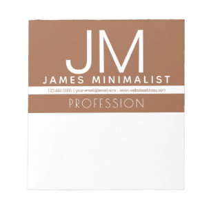 Bloc-note Conception minimaliste professionnelle moderne M