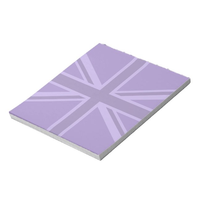 Bloc-note Conception Union Jack violette (Tourné)